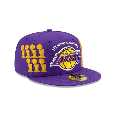 New Era Los Angeles Lakers Custom Trophy 2021 59FIFTY Fitted Hat