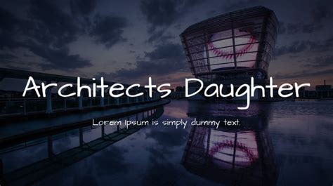 Architects Daughter Font : Download Free for Desktop & Webfont