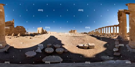 360° view of Palmyra Temple of Bel - Alamy