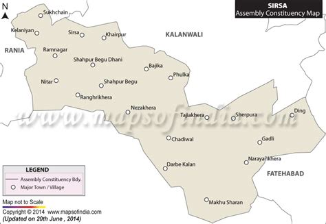 Sirsa Assembly (Vidhan Sabha) Constituency Map and Election Results