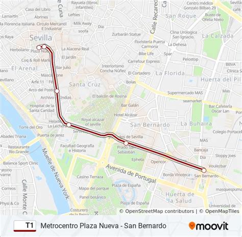 t1 Route: Schedules, Stops & Maps - Plaza Nueva (Updated)