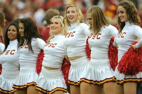 USC Cheerleaders | Sexy cheerleaders, Cute cheerleaders, Cheerleading