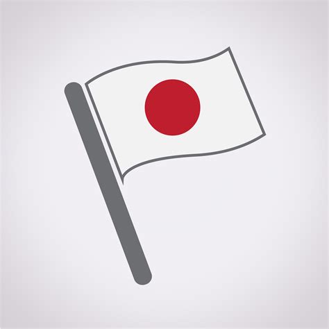 Sinal de símbolo de bandeira do Japão 627358 Vetor no Vecteezy