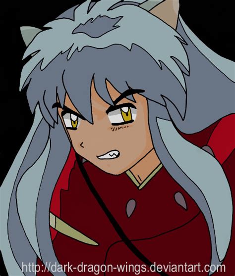 Angry InuYasha by dark-dragon-wings on DeviantArt