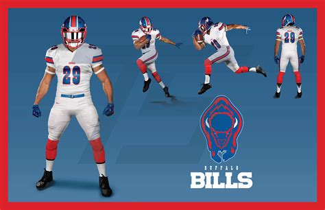 Buffalo Bills Uniform Redesigns on Behance