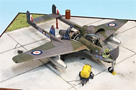 Istvan Michalko's scale models: De Havilland Vampire FB. MK9 - Trumpeter, 1/48 - Finished!