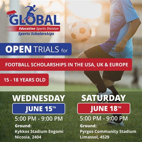 Football Trials for Sports Scholarships - Global Sports Division