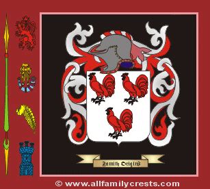 Cockayne family crest and meaning of the coat of arms for the surname ...