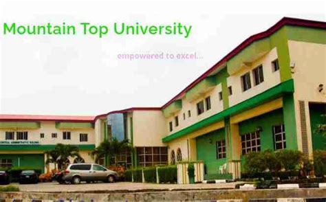 Mountain Top University JAMB Cut Off Mark For All Courses 2025/2026 Session