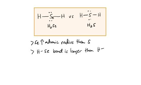 Explain why hydrogen selenide is a stronger acid than hydrogen sulfide ...