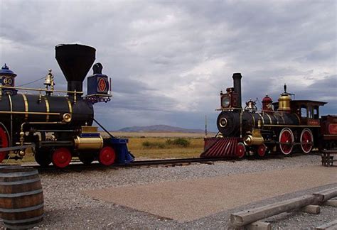 1869 Transcontinental Railroad PHOTO Golden Spike Ceremony Train ...