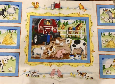 This item is unavailable | Etsy | Farm animal fabric, Quilts, Panel quilts