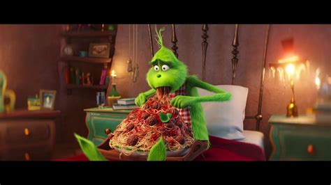 Dr Seuss The Grinch 2018 Trailer Eating Big Portion Spaghetti By Jessi... | Christmas feeling ...