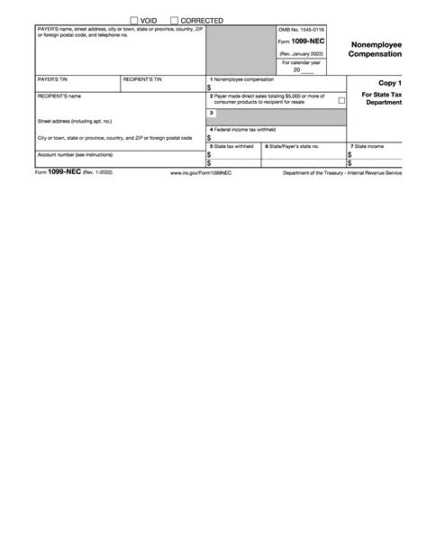 IRS Form 1099-NEC. Nonemployee Compensation | Forms - Docs - 2023