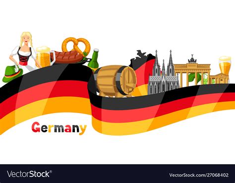 German background design germany national Vector Image