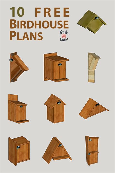 Free Printable Birdhouse Plans