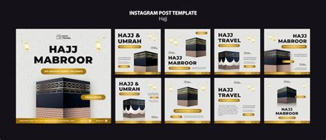 Premium PSD | Hajj season instagram posts