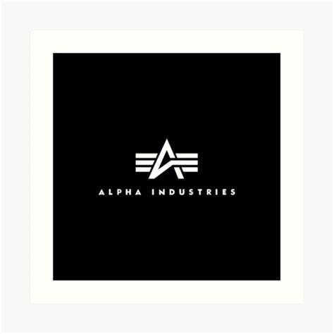 "design alpha industries logo" Art Print for Sale by alinebigs | Redbubble