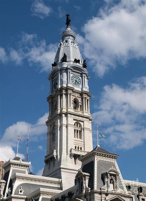 Philadelphia City Hall Clock Tower Photograph by Trekkerimages Photography