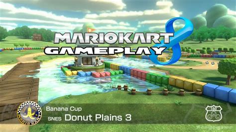 Mario Kart 8 - Donut Plains 3 ( SNES) - Banana Cup - Waluigi Gameplay ...