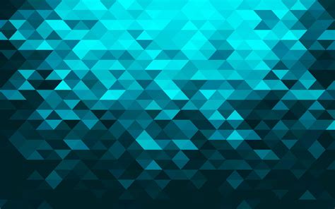 Download Facets Geometry Shapes Abstract Turquoise HD Wallpaper