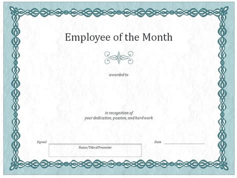 Employee Of The Month Certificate Templates | Best Creative Template Design