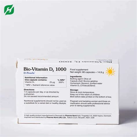 Viên uống D-Pearls Vitamin D3 1000IU hỗ trợ răng, xương, cơ hệ thống ...