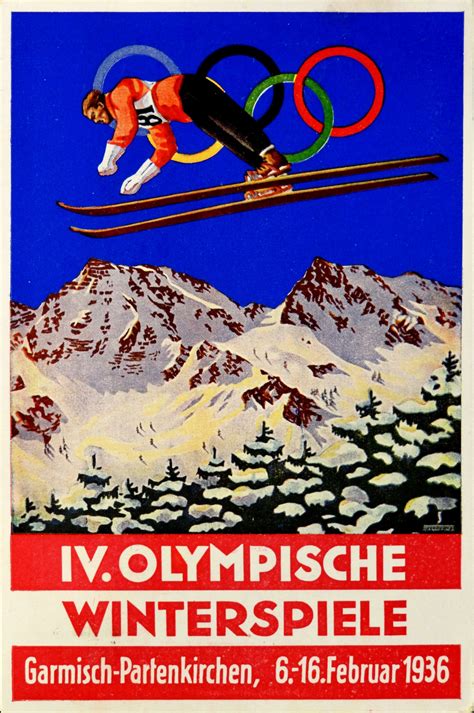 1936-olympic-winter-games-in-garmisch-partenkirchen-germany--postcard-issued-by-the-austrian ...