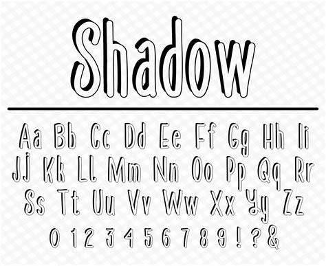 Shadow Font Shadow Script Font Shadow Font Style Drop Shadow Font Bubbly Font Retro Bubbly Font ...