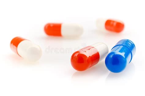 Red and Blue Capsules stock photo. Image of cure, pharmaceutical - 82189450