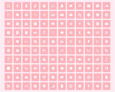 4000+ minimalistic pastel pink app icons, iOS 14, iOS 15, icon covers ...