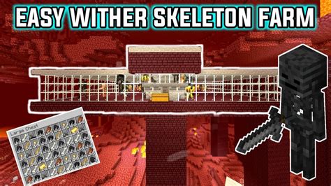 How To Make A EASY WITHER SKELETON Farm - Minecraft 1.15+ (Tutorial) - YouTube