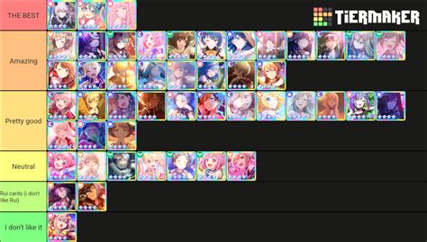 All Pjsekai Main Event Cards Tier List (Community Rankings) - TierMaker