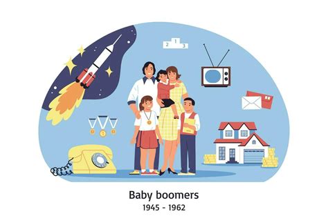 Baby Boomers Generation Composition 28573328 Vector Art at Vecteezy