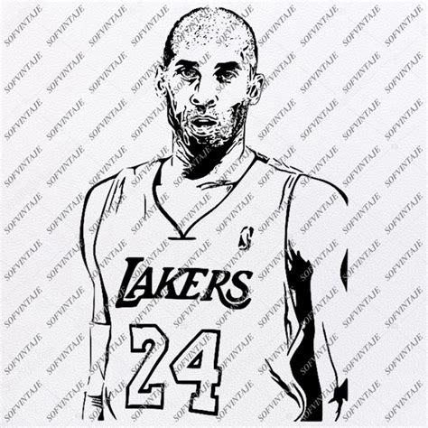 Kobe Bryant Svg -Los Angeles Lakers Svg-Basketball Svg-Kobe Bryant Clip art-Top Players Svg-Svg ...