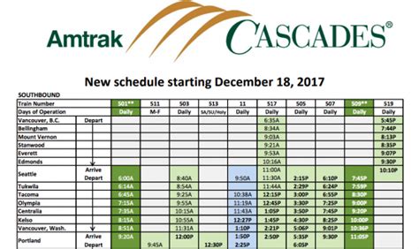 Amtrak Fares And Schedules Routes