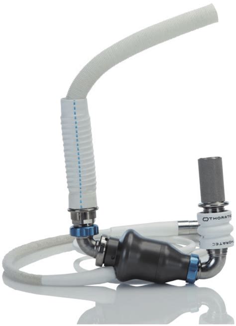 HeartMate II pump with sealed grafts (Courtesy of Thoratec Corp.). | Download Scientific Diagram