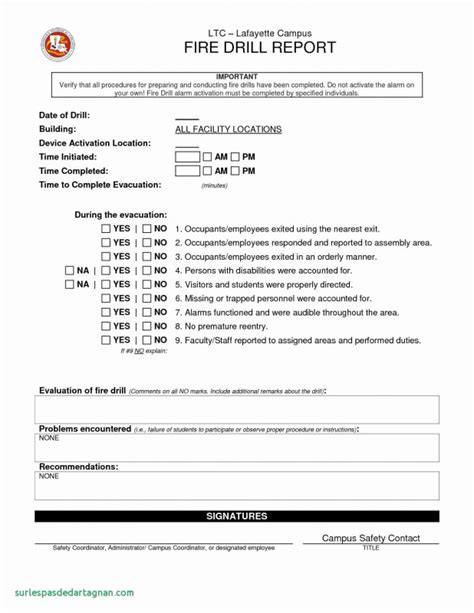 Fire Evacuation Drill Report Template New Emergency Mock Drill Report ...