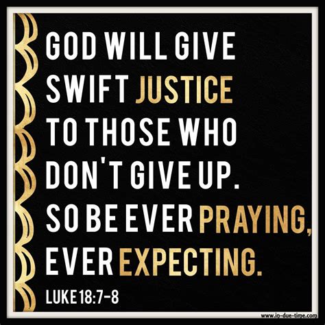 Luke 18:8 - Pray + Expect - #110 - In Due Time