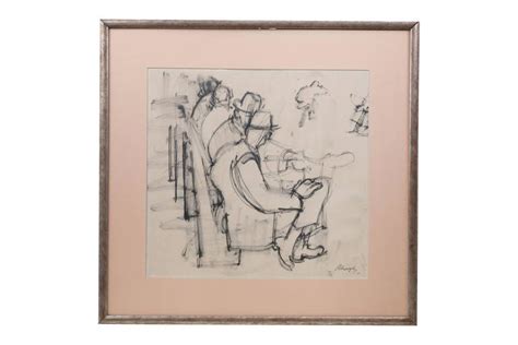 Ivan Petrovsky Signed Untitled Charcoal on Paper (#0334) on Jan 31, 2023 | Central Mass Auctions ...