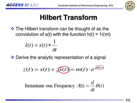 PPT - Hilbert-Huang Transform(HHT) PowerPoint Presentation - ID:383409