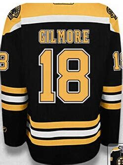 Happy Gilmore jersey Boston Bruins #18 Happy Gilmore home black Dark ...