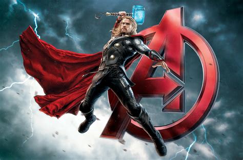 Wallpaper : illustration, Thor, lightning, superhero, The Avengers ...