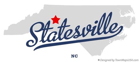 Map of Statesville, NC, North Carolina