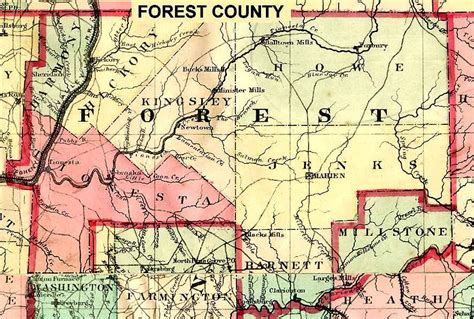 Forest County Pa Map | Cities And Towns Map