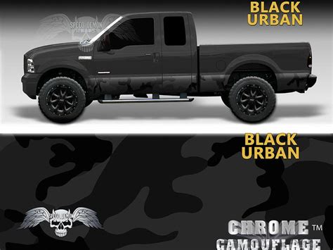 Rocker Panel Wrap Vinyl Graphic Truck Side Decals Camo Black | Etsy