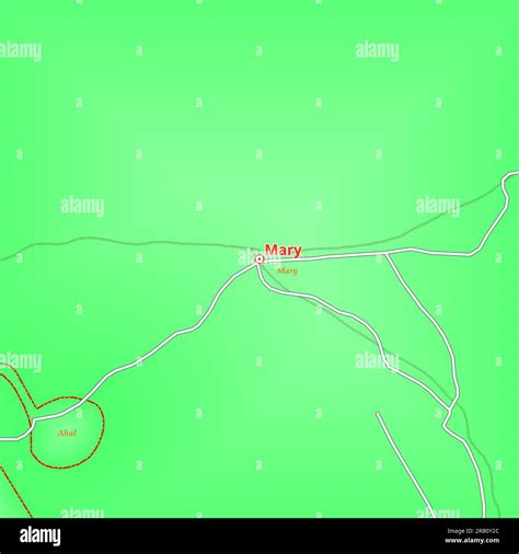 Map of Mary City in Turkmenistan Stock Photo - Alamy