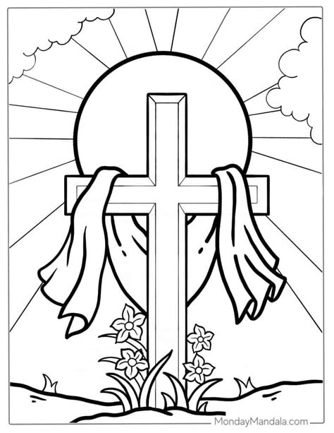 29 Jesus Cross Coloring Pages