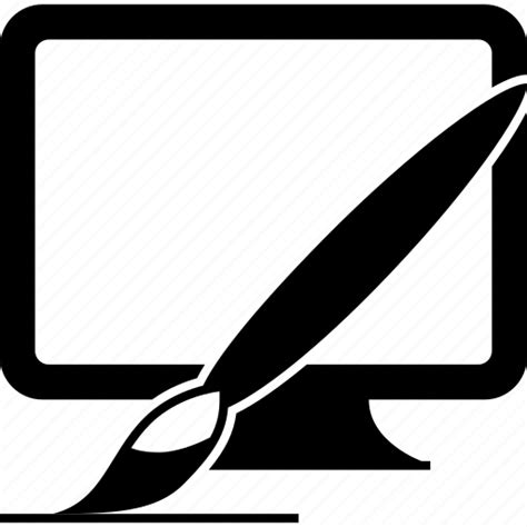 Brush, computer, design, display, graphic, graphics, monitor, paint, painter, screen icon