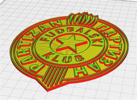 Archivo 3D gratis FK Partizan logo emblem 🏈・Plan de la impresora 3D para descargar・Cults